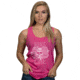 Nine Line Apparel Flow Skull Women's Tank Fuchsia Medium