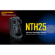 Nitecore NTH25 Rotary Flashlight Holster with Adjustable Belt Clip, Black, 6952506493265