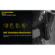 Nitecore NTH25 Rotary Flashlight Holster with Adjustable Belt Clip, Black, 6952506493265