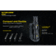 Nitecore NTH25 Rotary Flashlight Holster w/Adjustable Belt Clip, Black, 6952506493265