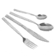 NutriChef 20-Piece Flatware Set - Kitchen Utensils, Stainless Steel PKSTSF20