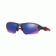 Oakley A FLAK 2.0 OO9271 Sunglasses 927103-61 - Matte Grey Smoke Frame, Positive Red Iridium Lenses