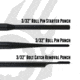 Obsidian Arms AR-15 Bolt Catch Punch Set, 4.5in, OA-BCPS