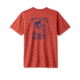 Outerknown Tom Blake Hawaii Tee - Men's, Final Sale, Mineral Red, Large, 12151351-MRD-XX-L