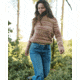 Outerknown Horizon Sweater - Women's, Blush And Haze Stripe, Small, 2410055-BHP-XX-S