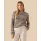 Outerknown Horizon Sweater - Women's, Sea And Sand Stripe, 2XL, 2410055-SZZ-XX-XXL
