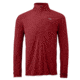 Echo Long Sleeve Zip Tee - Mens-Redwood/Hot Sauce-Medium