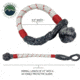Overland Vehicle Systems Soft Shackle, 7/16in, 41000 lbs, w/ Loop &amp; Abrassive Sleeve, White/Red, 23 in, 19129903