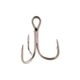 Owner Hooks Stinger-41 Treble Hook with Cutting Point, Short Shank, Round Bend, Black Chrome, Size 1, 6 Per Pack, 5641-101