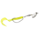 Panther Martin Lil Curly WeedRunners, Silver Chartreuse, Size 6WR, 5/16 oz., 2/O Hook, PMLCS-6WRCSF