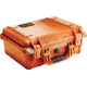 Pelican 1450NF Protector Waterproof Crushproof Medium Case, Orange - No Foam