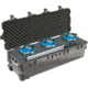 Pelican 1740 Series Long Case Crushproof Dry Box, Black w/ 6 Piece Foam Set &amp; Lid