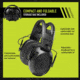 PELTOR Sport Tactical 500 Electronic Hearing Protection Ear Muffs. 26dB NRR, Bluetooth, Black, TAC500-NS-8