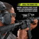 PELTOR Sport Tactical 500 Electronic Hearing Protection Ear Muffs. 26dB NRR, Bluetooth, Black, TAC500-NS-8