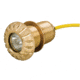 Perko Thru-Hull Mount Underwater Light - Polished Bronze - 12V 33126