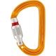 Petzl Sm'D Carabiner, Yellow, Screw-Lock, M39A SL
