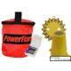 Powerflare 1-Position Cone Adapter Kit with 1-Pack Soft Pack of Magnetic PowerFlare Lights, Amber LEDs, Blue Shell, CKT-SP1M-A-BL