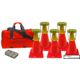 Powerflare 5-Position PowerFlare Traffic Control Kit, Amber LEDs, Olive Drab Green Shell, TCK5-A-OD