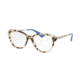 Prada CINEMA PR28SVF Eyeglass Frames UAO1O1-54 - Spotted Opal Brown Frame