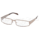 Prada Eyeglass Frames PR64LV 1BI1O1-5016 - Bronze 