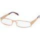 Prada Eyeglass Frames PR64LV 7OE1O1-5016 - Brass 