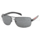 Prada PS54IS Bifocal Prescription Sunglasses PS54IS-1BO1A1-6514 - Lens Diameter 65 mm, Frame Color Matte Black / Black Rubb.