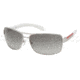 Prada PS54IS Bifocal Prescription Sunglasses PS54IS-1BC3M1-6514 - Frame Color Silver, Lens Diameter 65 mm