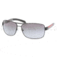 Prada PS54IS Bifocal Prescription Sunglasses PS54IS-1BO3M1-6514 - Lens Diameter 65 mm, Frame Color Demi Shiny Black
