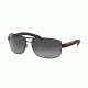 Prada PS54IS Bifocal Prescription Sunglasses PS54IS-DG05W1-65 - Lens Diameter 65 mm, Frame Color Black Rubber