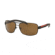 Prada PS54IS Bifocal Prescription Sunglasses PS54IS-UEA5Y1-65 - Lens Diameter 65 mm, Frame Color Brown Rubber