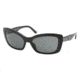 Prada PR03NS Progressive Sunglasses - Gloss Black Frame / 57 mm Prescription Lenses, 1AB1A1-5718