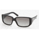 Prada PR16LS Single Vision Prescription Sunglasses PR16LS-1AB3M1-5715 - Lens Diameter 57 mm, Frame Color Gloss Black