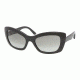 Prada PR19MS Progressive Prescription Sunglasses PR19MS-1AB3M1-5620 - Frame Color Black, Lens Diameter 56 mm