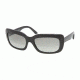 Prada PR23MS Bifocal Sunglasses - Gloss Black Gray Gradient Frame / 56 mm Prescription Lenses, 1AB3M1-5618