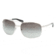 Prada PR 60MS Sunglasses Styles - Silver Frame / Gray Gradient Lenses, 1BC3M1-6318