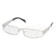 Prada PR 64LV Eyeglasses Styles - Silver Frame w/Non-Rx 50 mm Diameter Lenses, 1BC1O1-5016