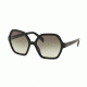 Prada PR06SSF Sunglasses 1AB0A7-56 - Black Frame, Grey Gradient Lenses