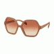 Prada PR06SSF Sunglasses UFF2F1-56 - Matte Alluminium Pink Frame, Pink Gradient Pink Lenses