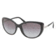 Prada PR07OS Single Vision Prescription Sunglasses PR07OS-1AB3M1-5917 - Frame Color Black, Lens Diameter 59 mm