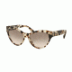 Prada PR08SS Sunglasses UAO4K0-55 - Spotted Opal Brown Frame, Pink Gradient Grey Lenses