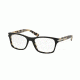 Prada PR16SV Eyeglass Frames ROK1O1-52 - Top Black/white Havana Frame