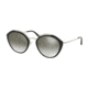 Prada PR18US Bifocal Prescription Sunglasses, 53mm, Black/Ivory/Silver, PR18US-4BK5O0-53-BI