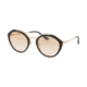 Prada PR18US Bifocal Prescription Sunglasses PR18US-WU0232-53 - Lens Diameter 53 mm, Frame Color Blue/Yellow/Pale Gold