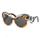 Prada PR23NSF Single Vision Prescription Sunglasses PR23NSF-VAL1A1-52 - Lens Diameter 52 mm, Frame Color Ivory Havana