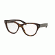 Prada PR23SV Eyeglass Frames 2AU1O1-52 - Havana Frame