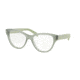 Prada PR23SV Eyeglass Frames UEI1O1-52 - Opal Dark Green Frame