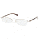 Prada PR52OV Eyeglass Frames ZVN1O1-5217 - Pale Gold Frame, 52mm Lens Diameter