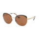 Prada PR54SS Progressive Prescription Sunglasses PR54SS-LAX6N0-59 - Lens Diameter 59 mm, Frame Color Antique Gold/black