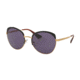 Prada PR54SS Progressive Prescription Sunglasses PR54SS-LAX6O2-59 - Lens Diameter 59 mm, Frame Color Antique Gold/black