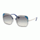 Prada PR57US Progressive Prescription Sunglasses PR57US-LMD130-54 - Lens Diameter 54 mm, Frame Color Transparent Grey